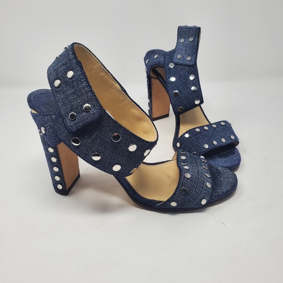 Jimmy Choo Denim Studded Pumps - Picture 3 of 9